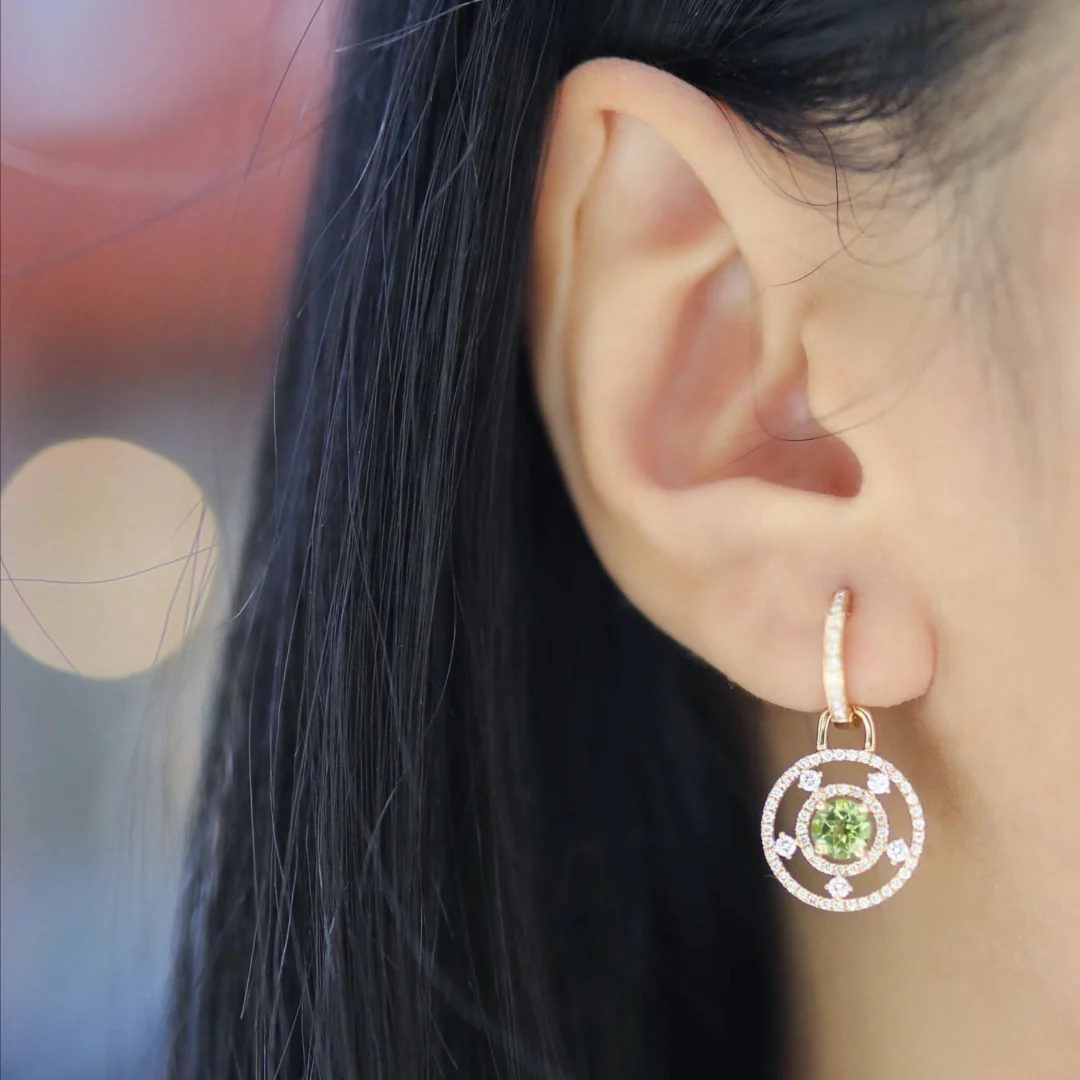 Apollo Peridot and Diamond Detachable Drops - Image 3