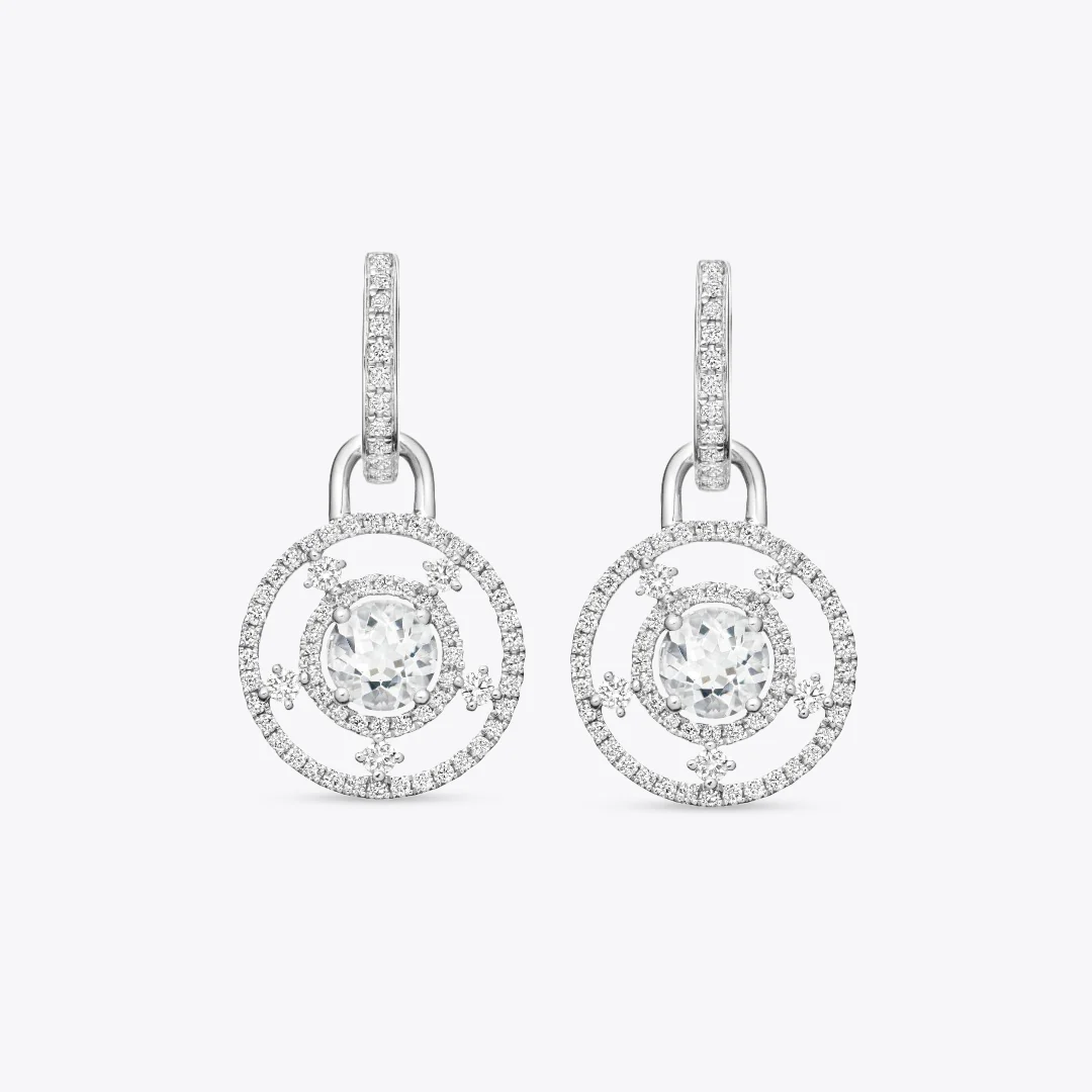 Apollo White Topaz and Diamond Detachable Drops - Image 2