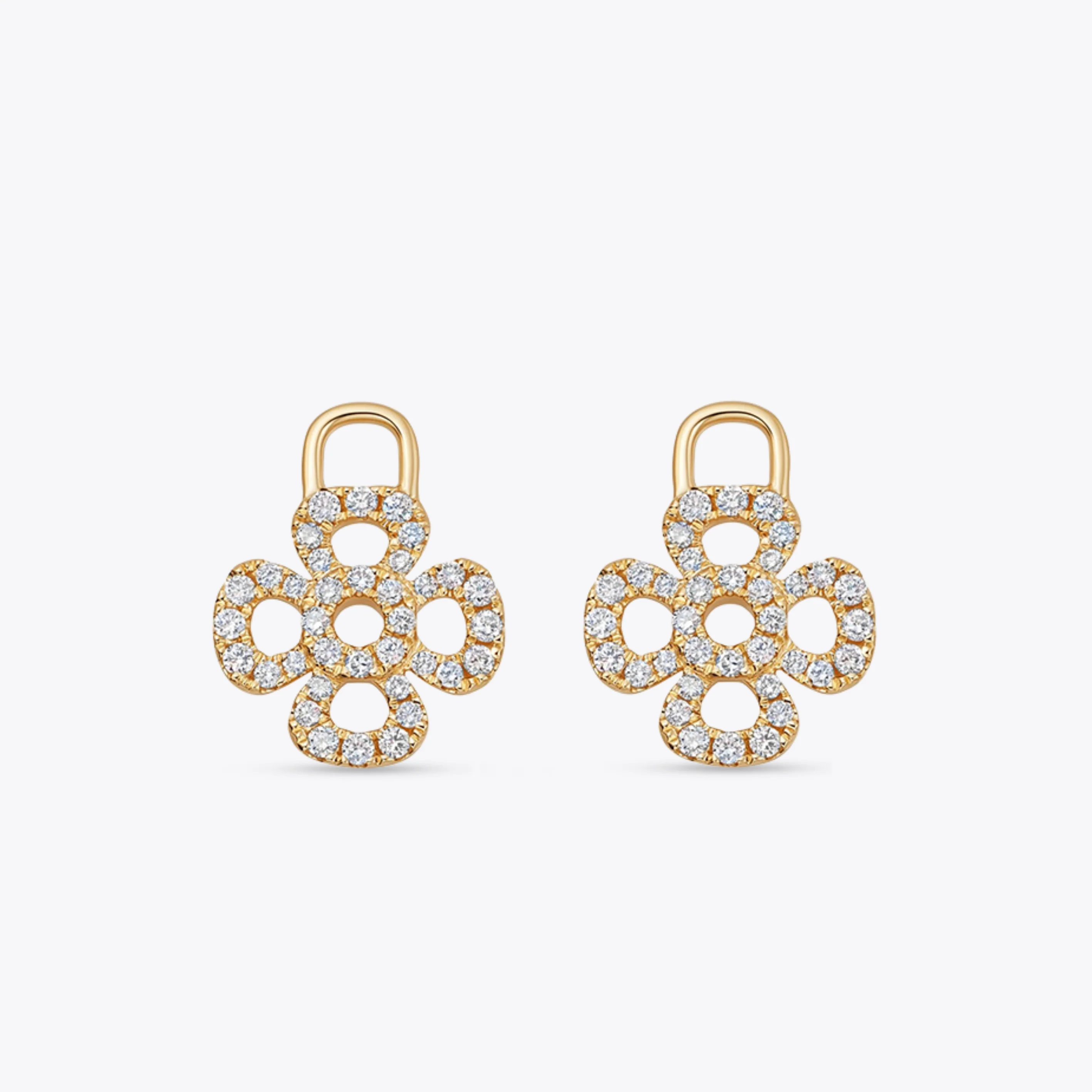 Four Petal Diamond Detachable Drops