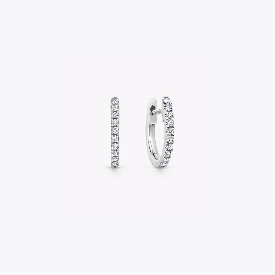 Kiki Hoops Mini Pave Diamond