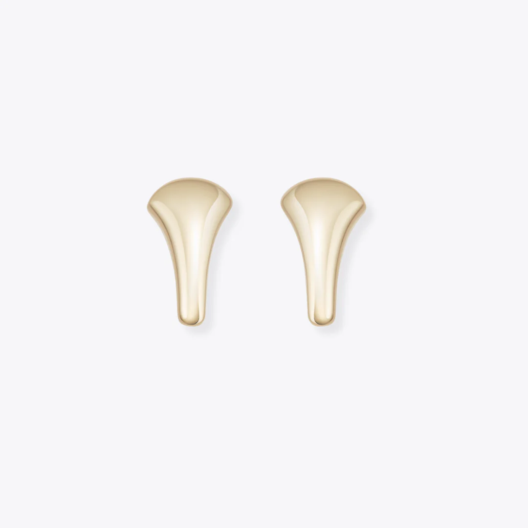 Kiki Hoops Tapered Clip-on in Yellow Gold - Image 2