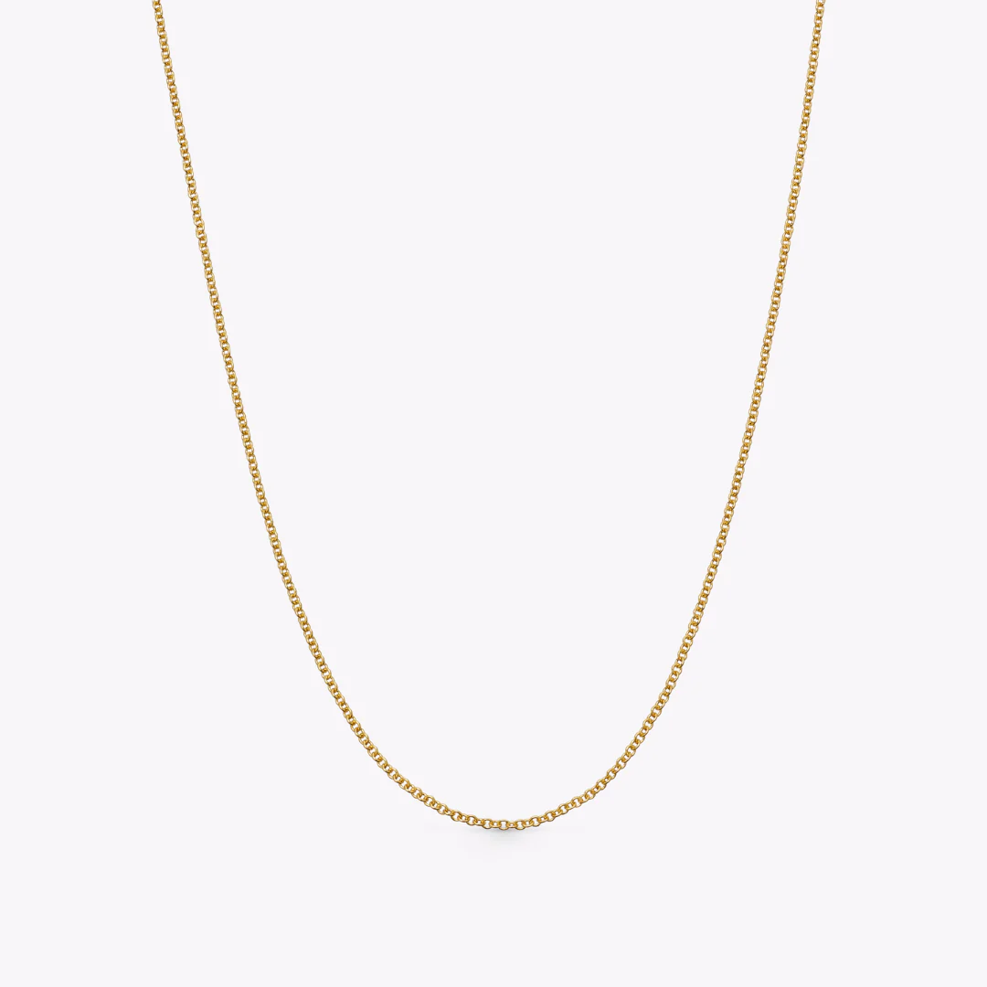 18ct Yellow Gold 18"/16" Close-Tight Trace Chain - Image 4